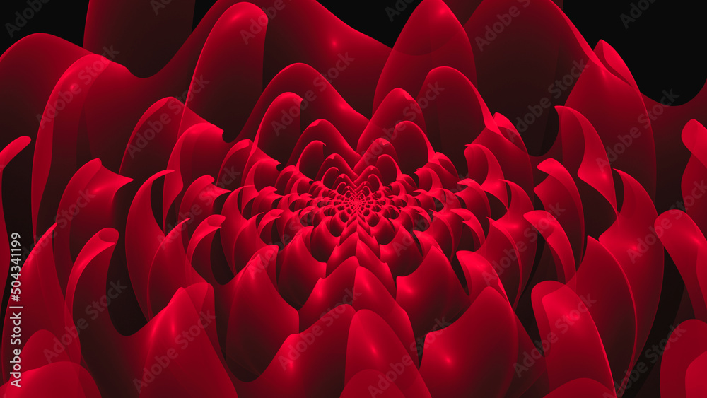 Obraz premium Beautiful abstract background for art projects, cards, business, posters. 3D illustration, computer-generated fractal