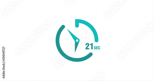 21 seconds timer clocks modern animation design photo