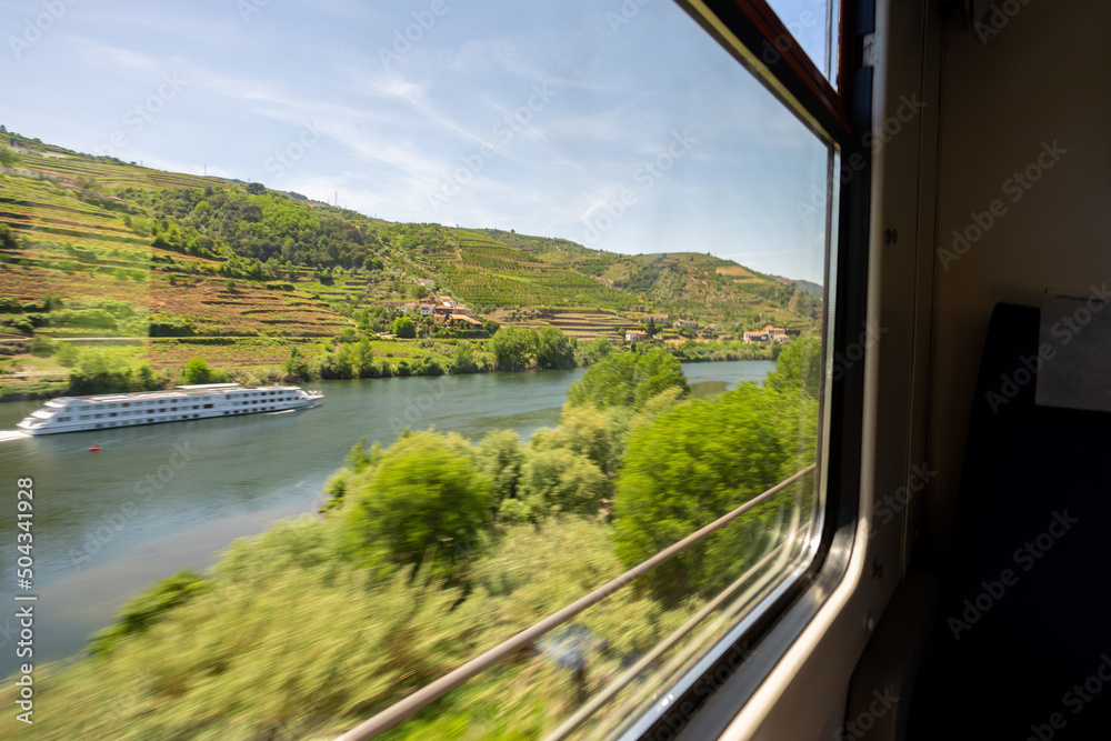 Travel by train on the Douro River Travel by train on the Douro River
