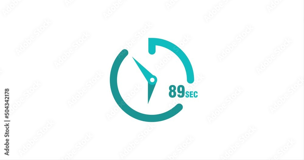 89 seconds timer clocks modern animation design 89 seconds timer clocks modern animation design