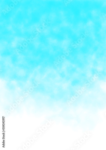 sky blue streaks on a black background. Abstract watercolor background