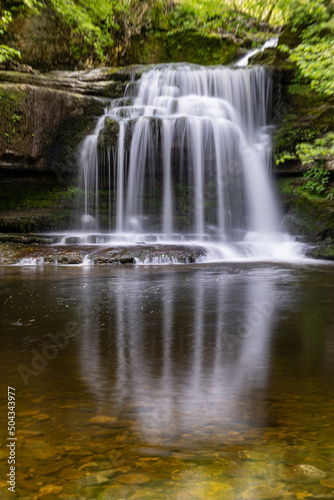 Fototapeta Naklejka Na Ścianę i Meble -  Reflections of west burton falls.