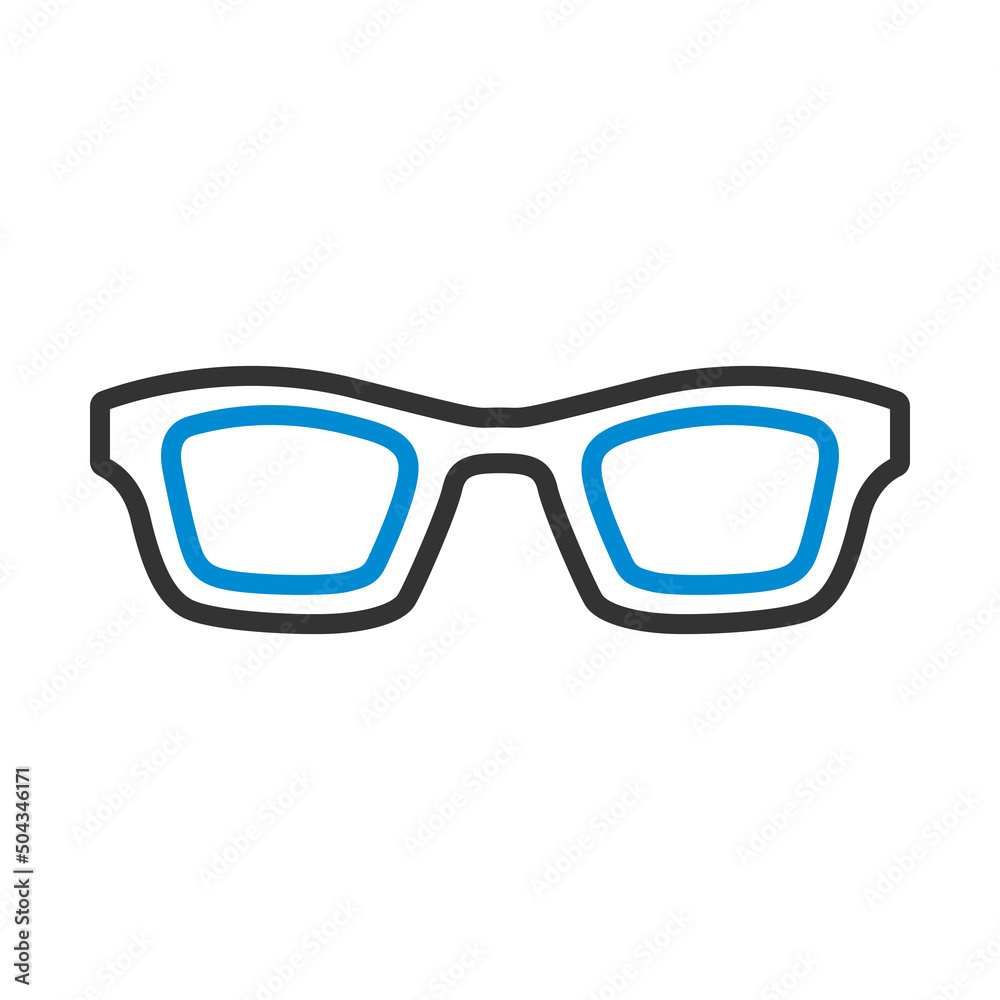 Fototapeta premium Business Woman Glasses Icon