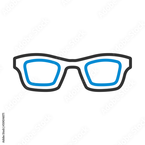 Business Woman Glasses Icon