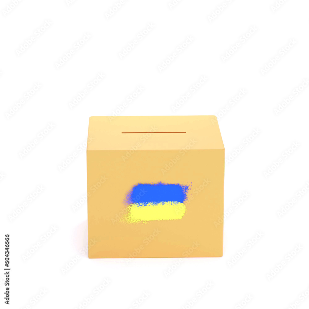 One
closed carton box and Ukrainian flag for donate 3D on white background. Cardboard boxes mockups. Carton delivery packaging box. 3D illustration isolated white background One
closed carton box and Ukrainian flag for donate 3D on white background. Cardboard boxes mockups. Carton delivery packaging box. 3D illustration isolated white background