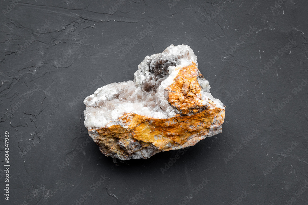 Natural mineral rock - crystal texture closeup Natural mineral rock - crystal texture closeup