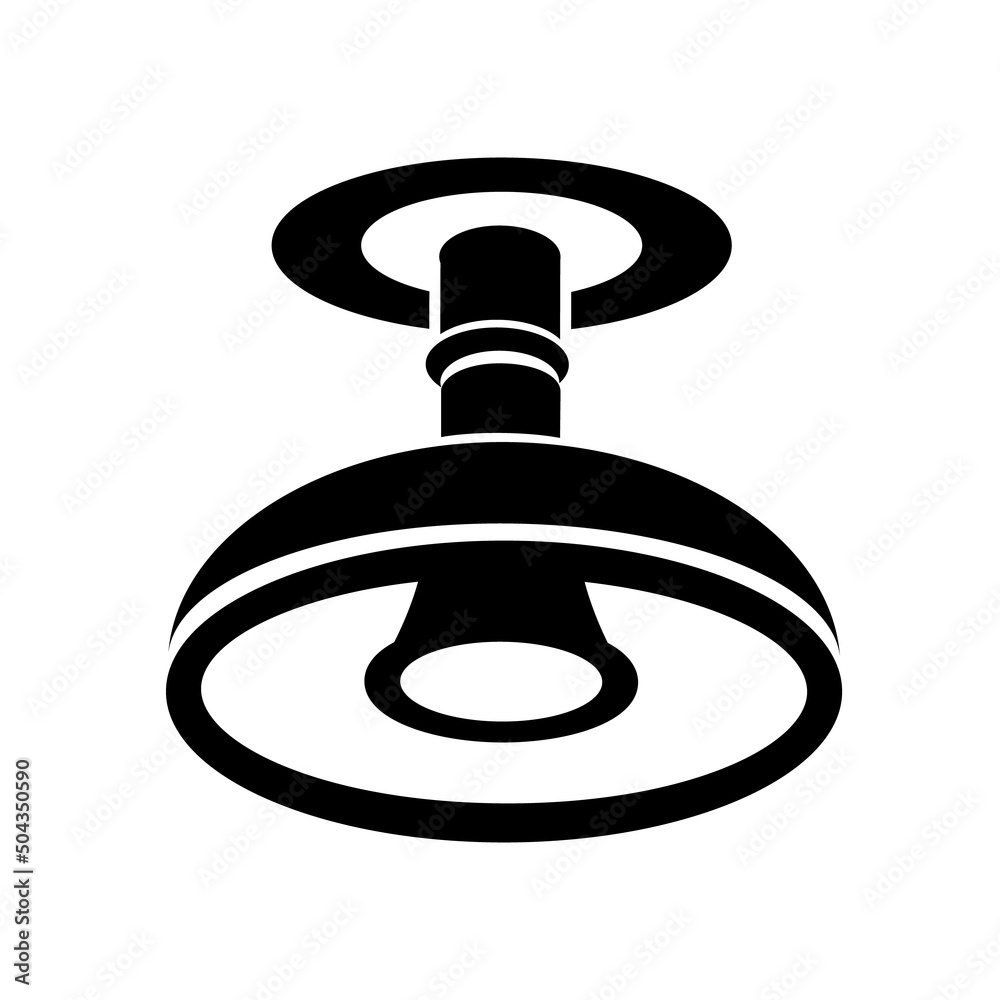 Chandelier ceiling lamp icon. Interior simple style detailed logo vector illustration isolated
