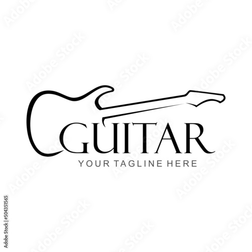 guitar vector logo