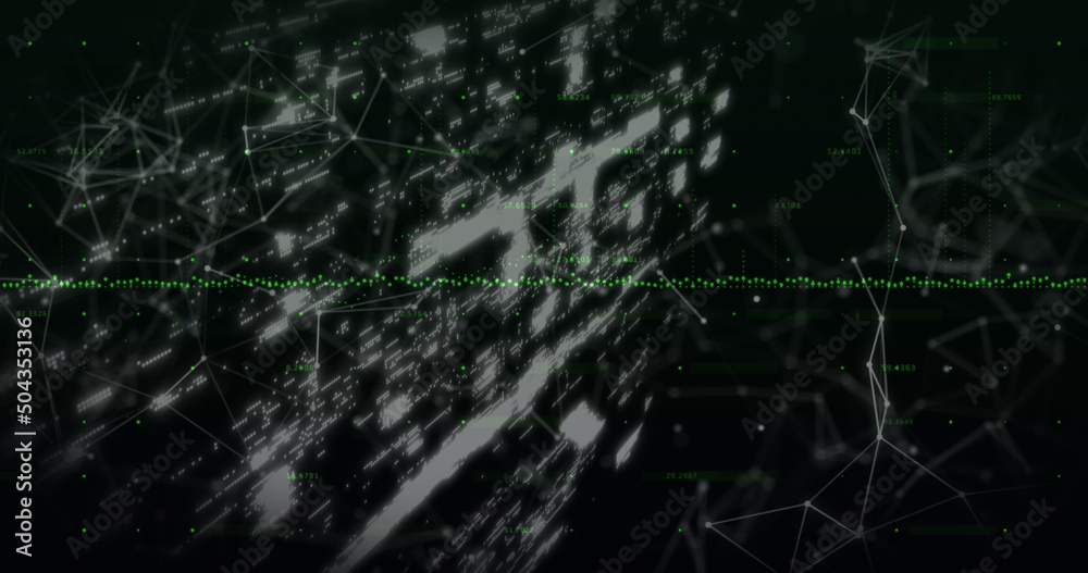 Image of data processing over online security padlock Image of data processing over online security padlock