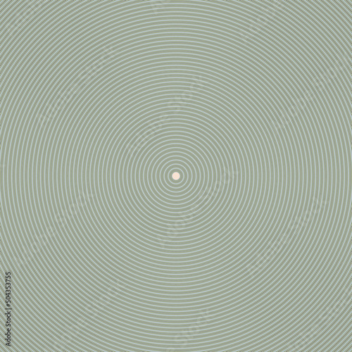 Art composition with concentric lines .Modern art design .Neutral color stripes .Transition circle lines .Bauhaus art style .Geometric shape. Wall art .
