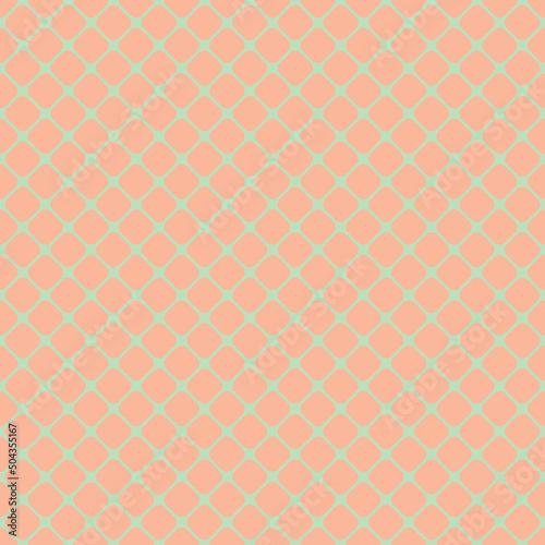 Seamless modern rounded square pattern background