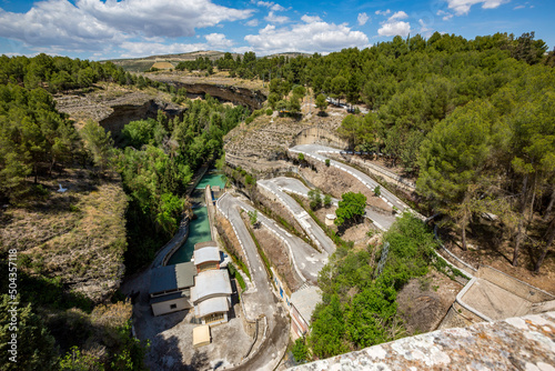 Bermejales, Arenas del Rey, Granada, Andalusia, Spain. Sunny spring day travel perspective, view from the road.