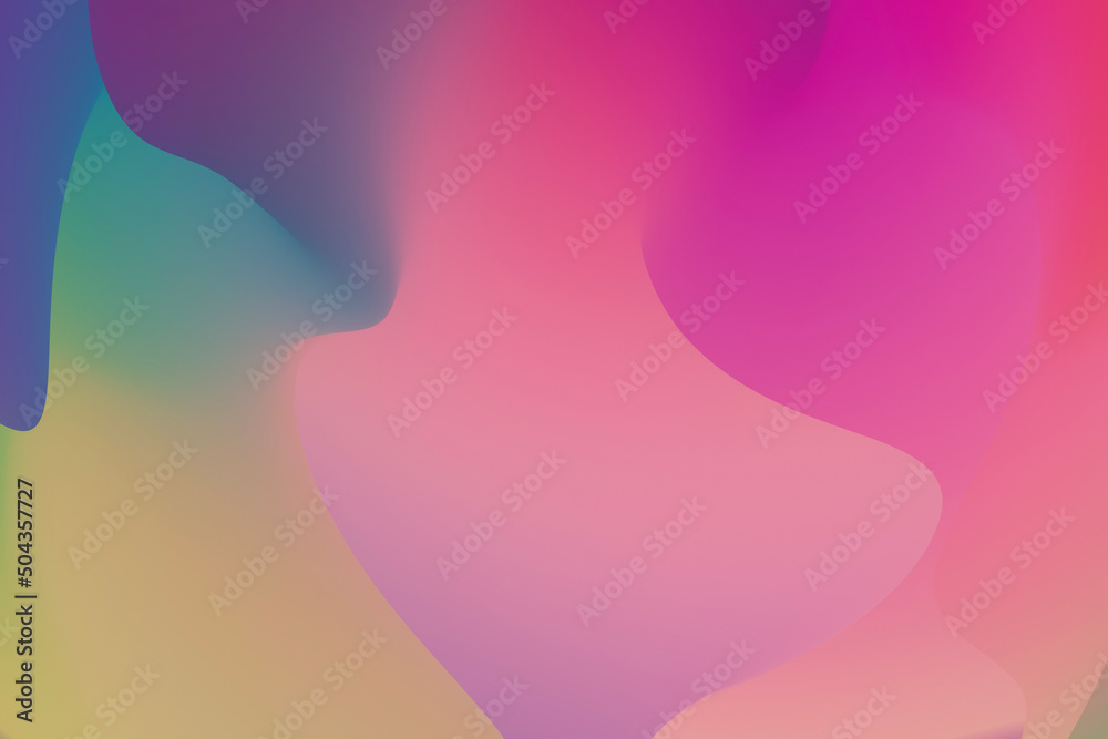 Bright gradient background design. Stylish blurred wavy texture color mix. Trendy holographic 3d illustration backdrop Bright gradient background design. Stylish blurred wavy texture color mix. Trendy holographic 3d illustration backdrop
