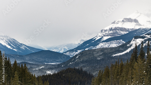 Stunning winter Canadian landscape scenery. 