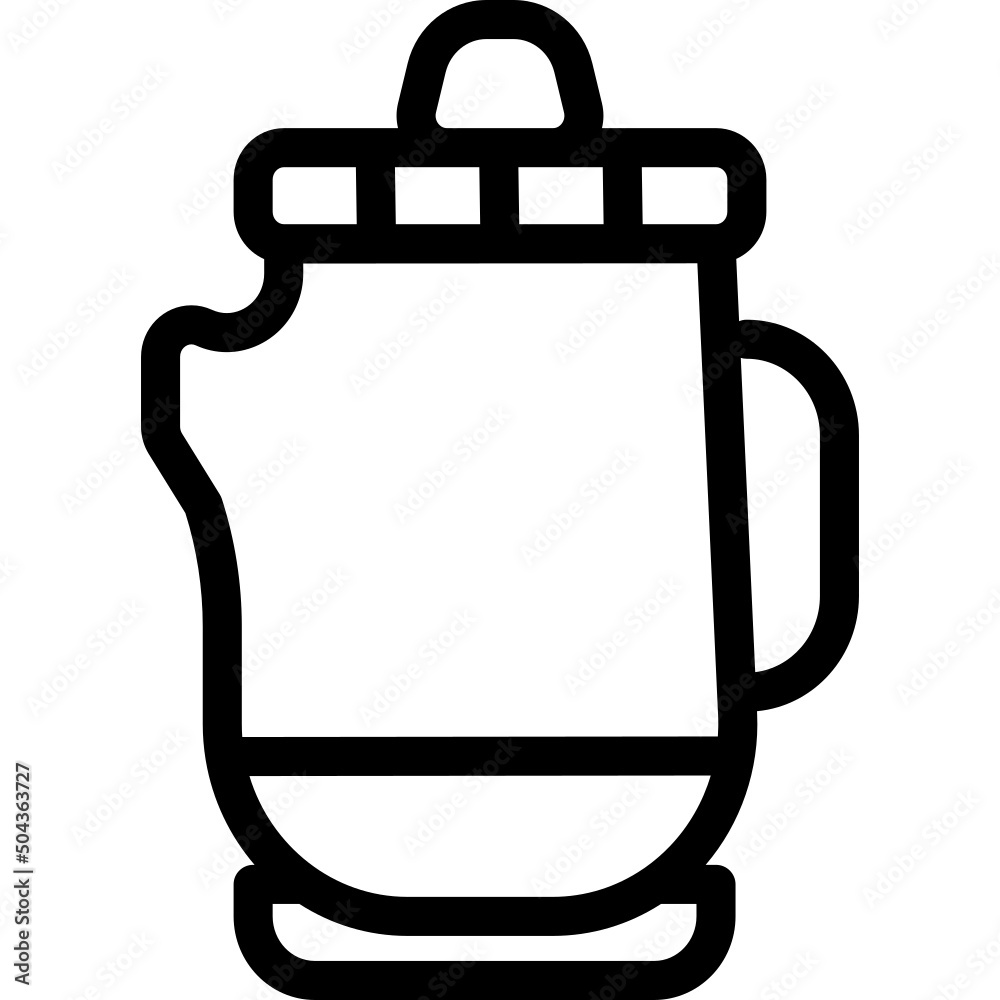 Coffee icon detailed outline Coffee icon detailed outline