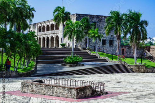 View of Alcazar de Colon in Santo Domingo photo