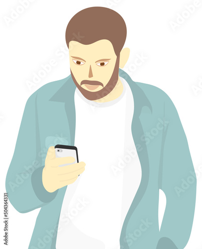 man holding a smartphone