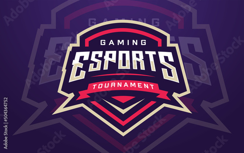 Professional Esports Logo Template for Game Team or Gaming Tournament