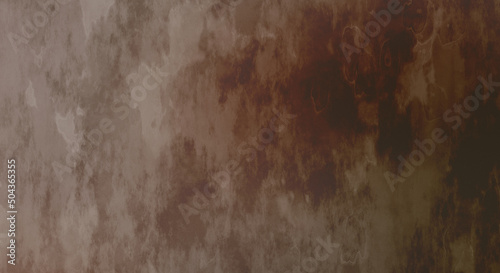 Distressed and dirty pattern on a gothic wall. Colorful damaged template with stains. Texture and elements for your design. Grungy wallpaper. Grunge background.