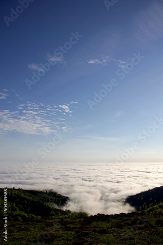 Mer de nuage - matin paysage altitude