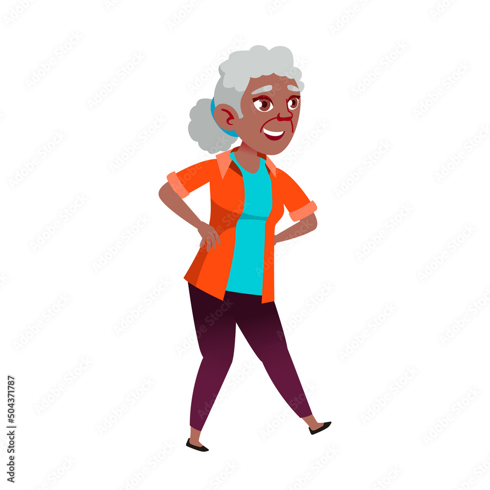 Old Woman Funny Dancing on Dance Floor Vector. African Elderly Lady Dancing And Enjoying Leisure Time. Character Grandmother Dancer Performing Energy Motion Flat Cartoon Illustration Old Woman Funny Dancing on Dance Floor Vector. African Elderly Lady Dancing And Enjoying Leisure Time. Character Grandmother Dancer Performing Energy Motion Flat Cartoon Illustration
