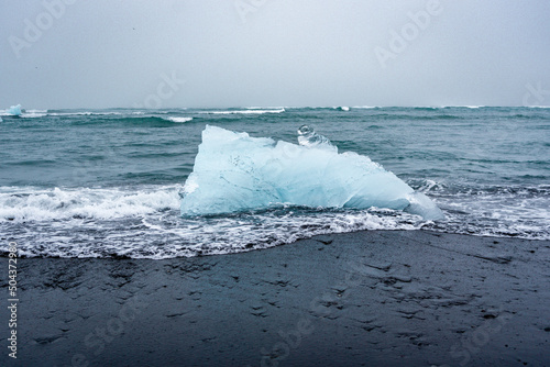 Ice  glacier diamond beach Iceland