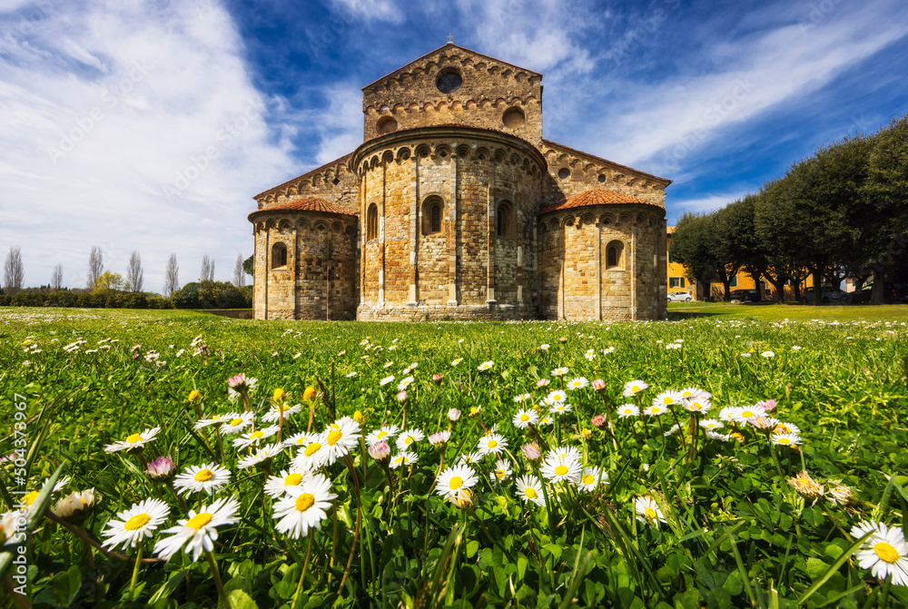 Basilica di San Pietro Apostolo, San Pietro a Grado, provincia di Pisa, Toscana, Italia, Europa