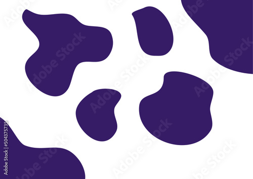 Modern cow pattern background with purple color.