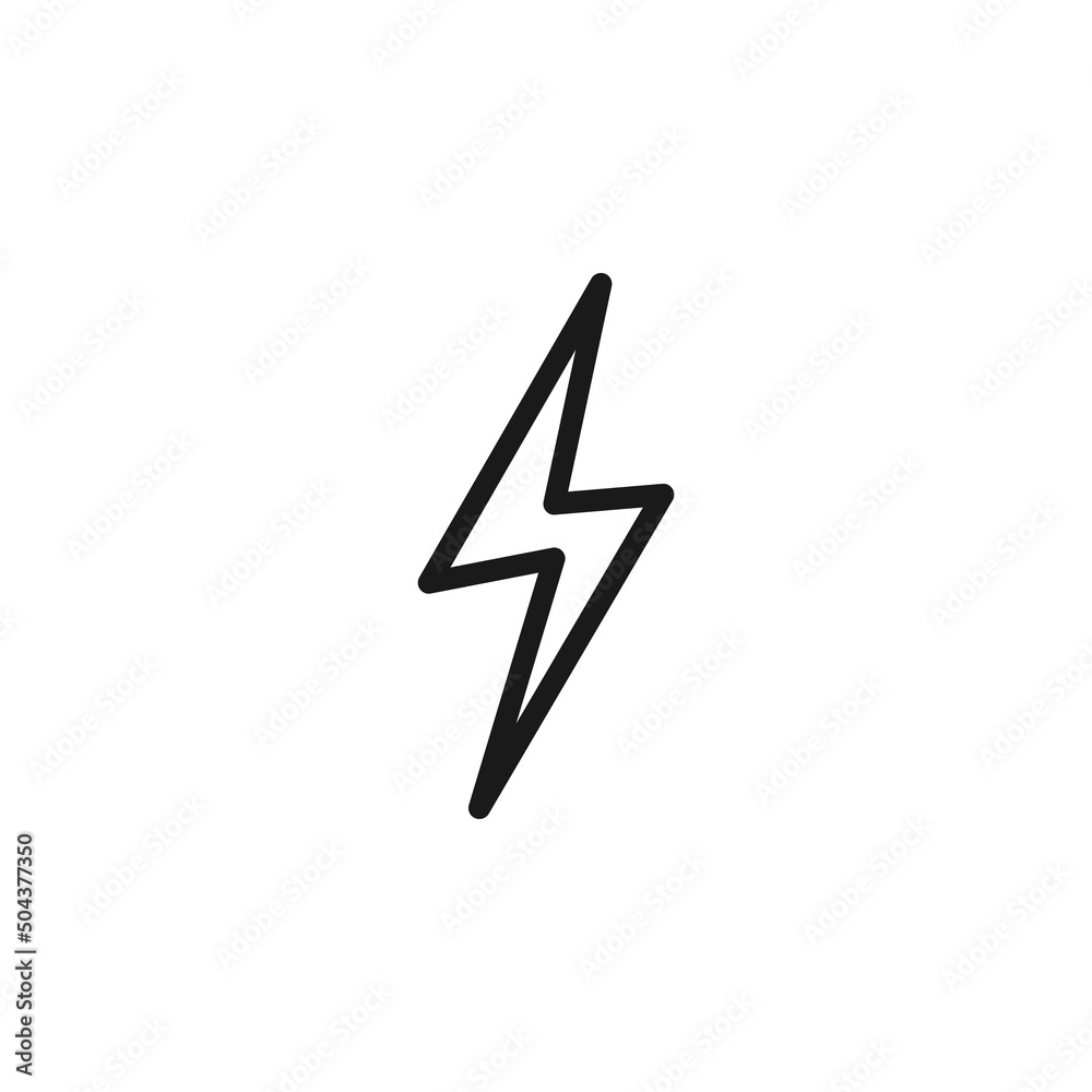 Sign and symbols concept. Outline illustrations and editable strokes. Suitable for stores, books, articles etc. Vector line icon of flash or lightning Sign and symbols concept. Outline illustrations and editable strokes. Suitable for stores, books, articles etc. Vector line icon of flash or lightning
