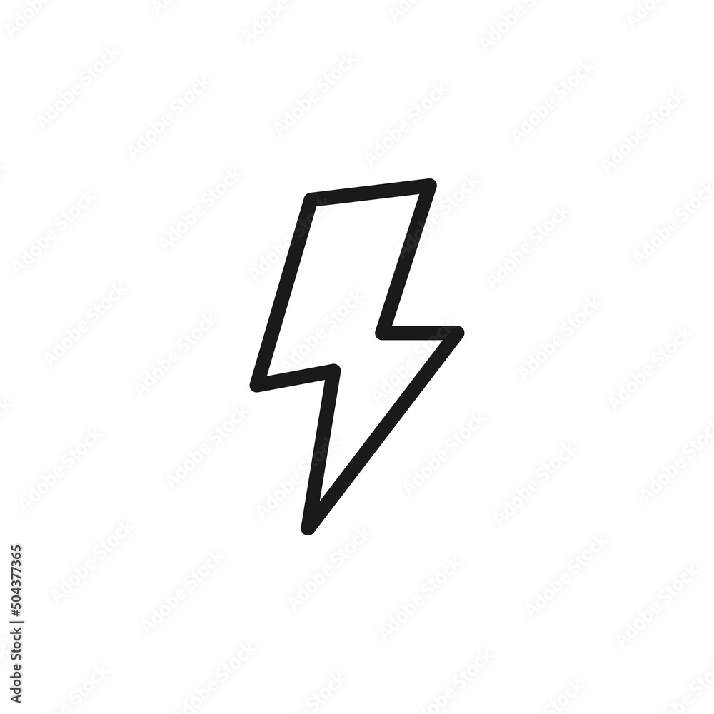 Sign and symbols concept. Outline illustrations and editable strokes. Suitable for stores, books, articles etc. Vector line icon of flash or lightning Sign and symbols concept. Outline illustrations and editable strokes. Suitable for stores, books, articles etc. Vector line icon of flash or lightning