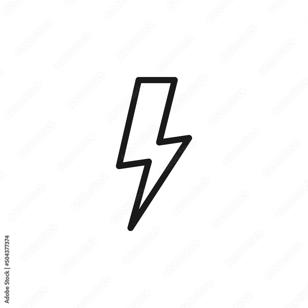 Sign and symbols concept. Outline illustrations and editable strokes. Suitable for stores, books, articles etc. Vector line icon of flash or lightning Sign and symbols concept. Outline illustrations and editable strokes. Suitable for stores, books, articles etc. Vector line icon of flash or lightning