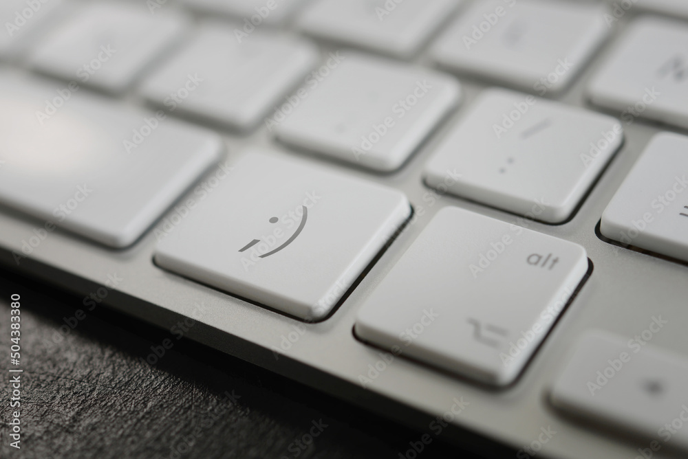 Clavier d'ordinateur - touche clin d'œil Clavier d'ordinateur - touche clin d'œil