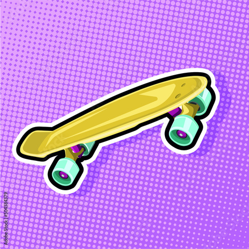 illustration of skateboard
