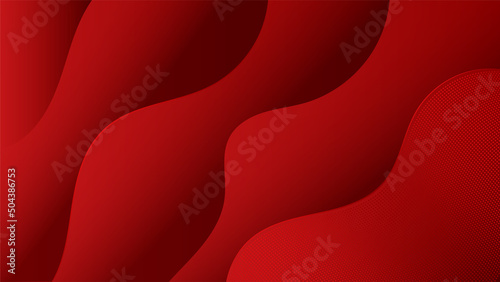 Digital abstract red technology background.
