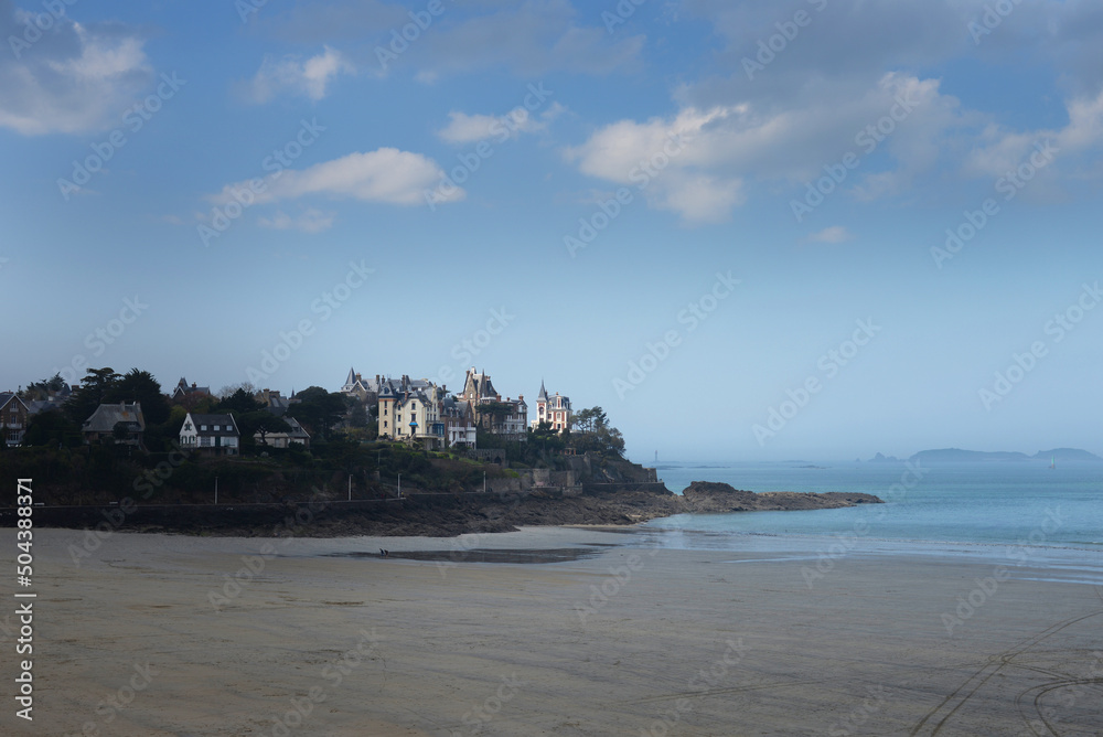 Fototapeta premium Dinard plage à marée basse