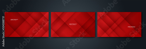 Abstract striped graphic red and black color background vector