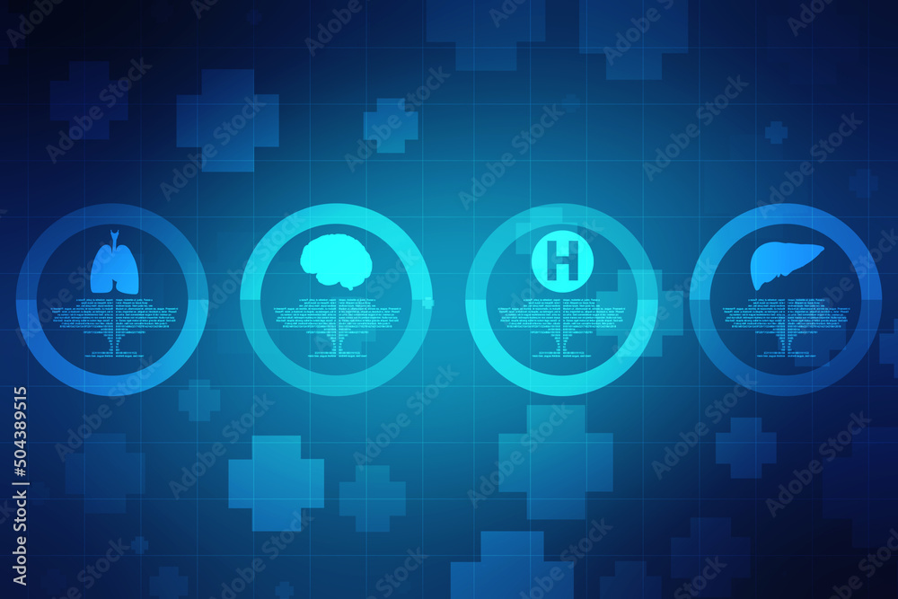 Obraz premium Medical and Health care concept background, Medical Science, Biotechnology concept background