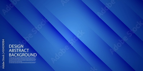 Modern abstract blue with lines gradient background. simple pattern for display product ad website template wallpaper poster. Eps10 vector