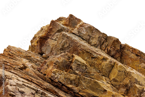 cliff rock stone details textures and patterns on white background © SHUTTER DIN