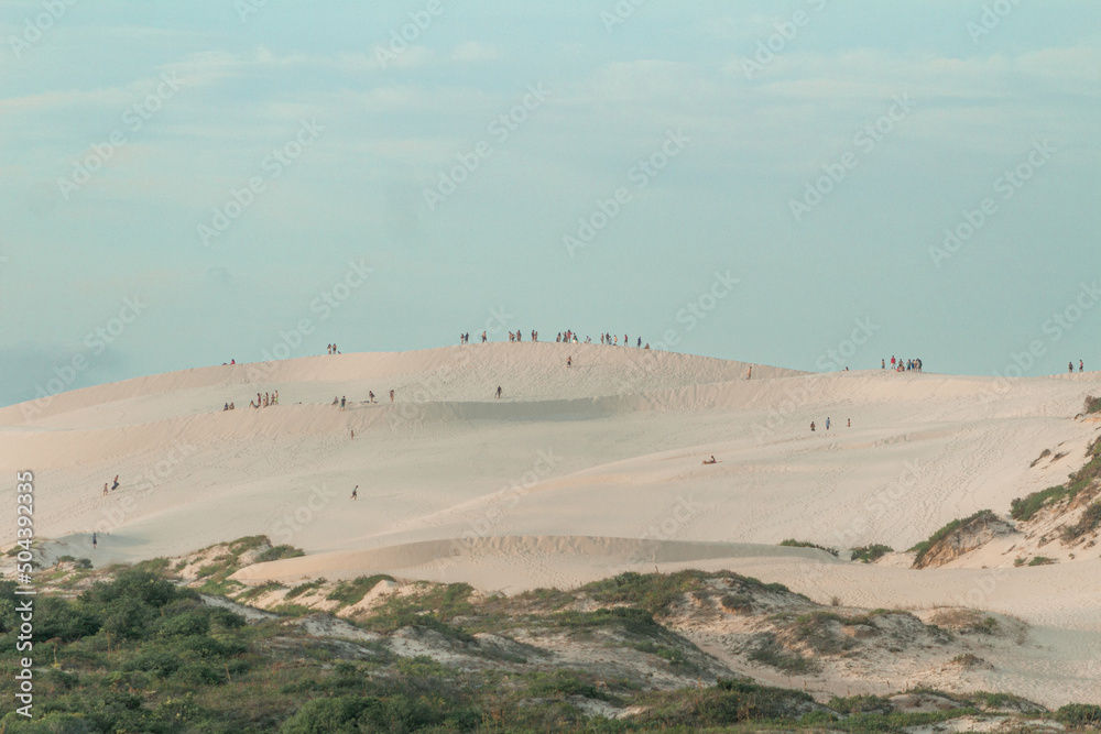 Sand dunes in Joaquina Beach