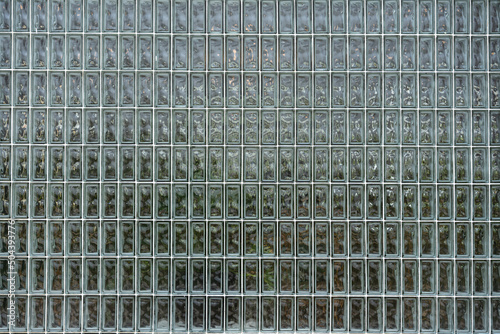 Glossy glass blocks pattern of vintage wall background