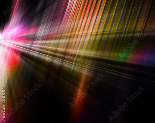 Abstract background in green  orange  red and purple colors