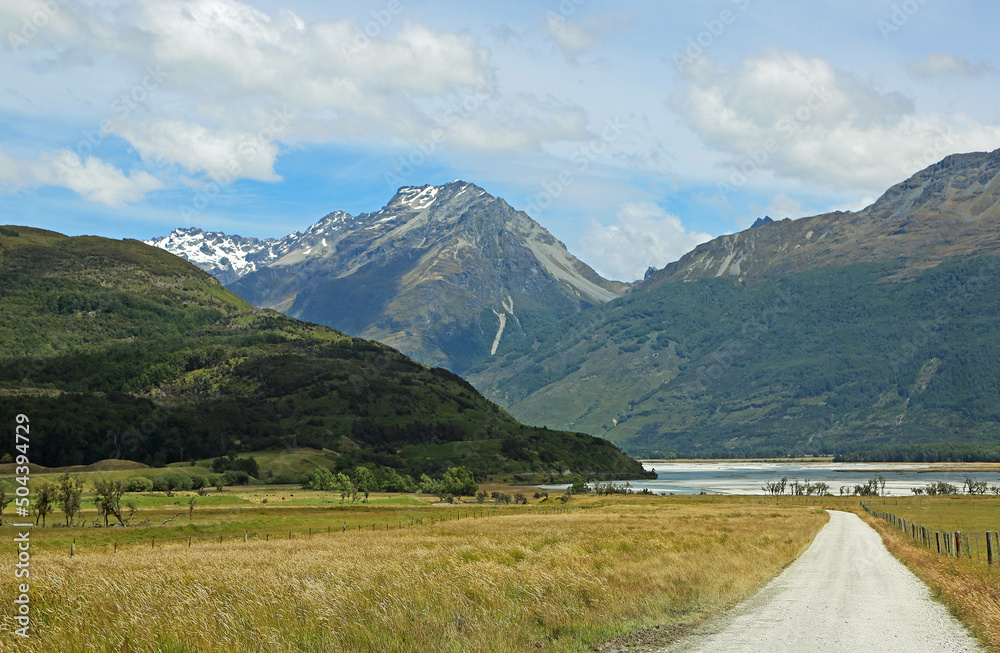 Mt Bonpland and the road - New Zealand