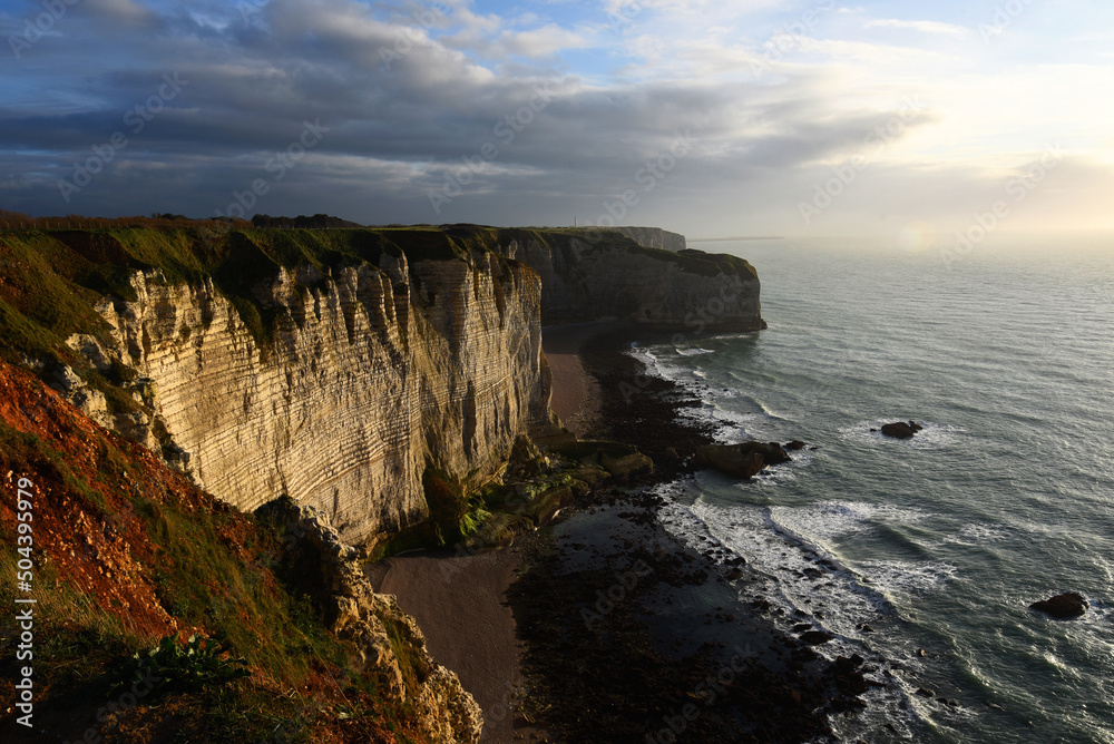 Etretat, view from above, Normandy, France