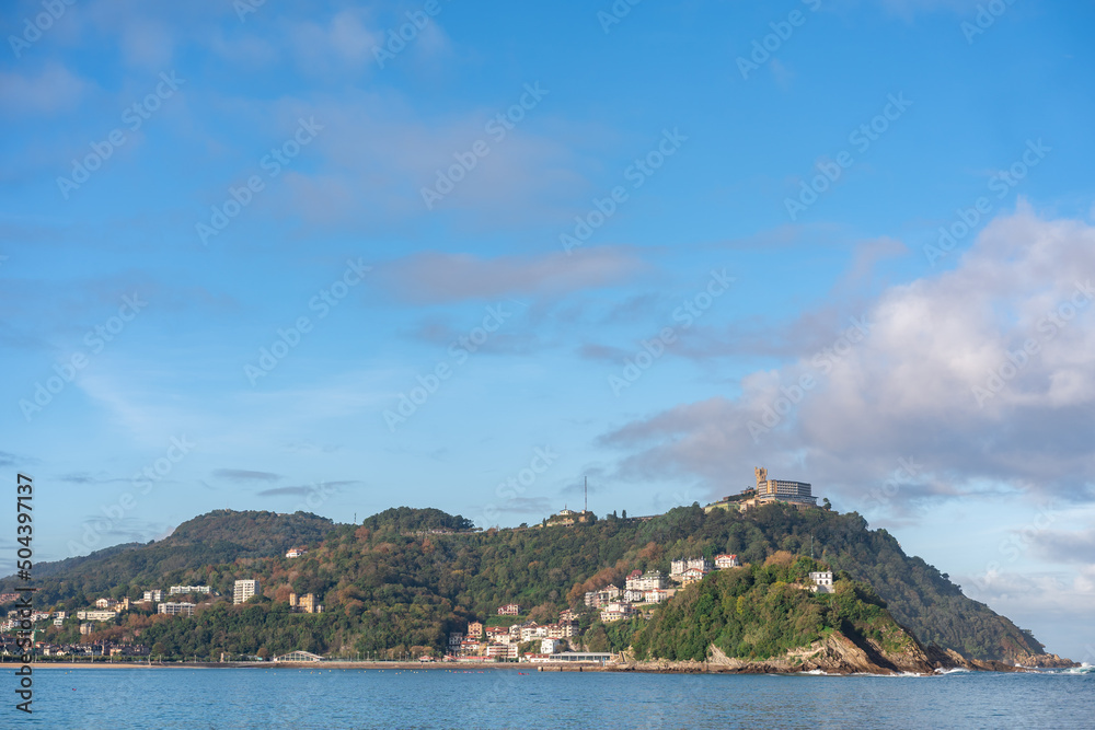 panoramic view of the hills of the city of San Sebastián