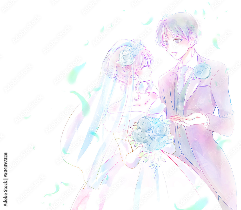 結婚式の新郎新婦 結婚式の新郎新婦