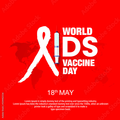 World AIDS Vaccine Day may 18, Creative Vector Design