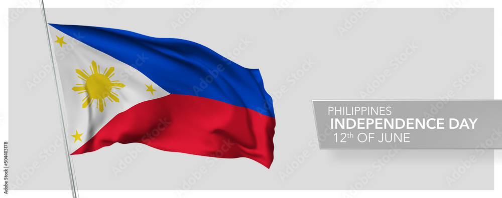 Philippines happy independence day greeting card, banner vector illustration Philippines happy independence day greeting card, banner vector illustration