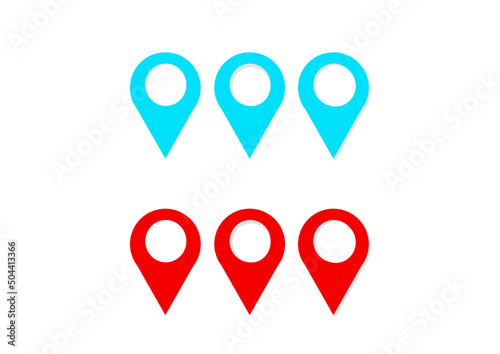 Vector location icon in modern design style for web site and mobile app or your graphic and illustration