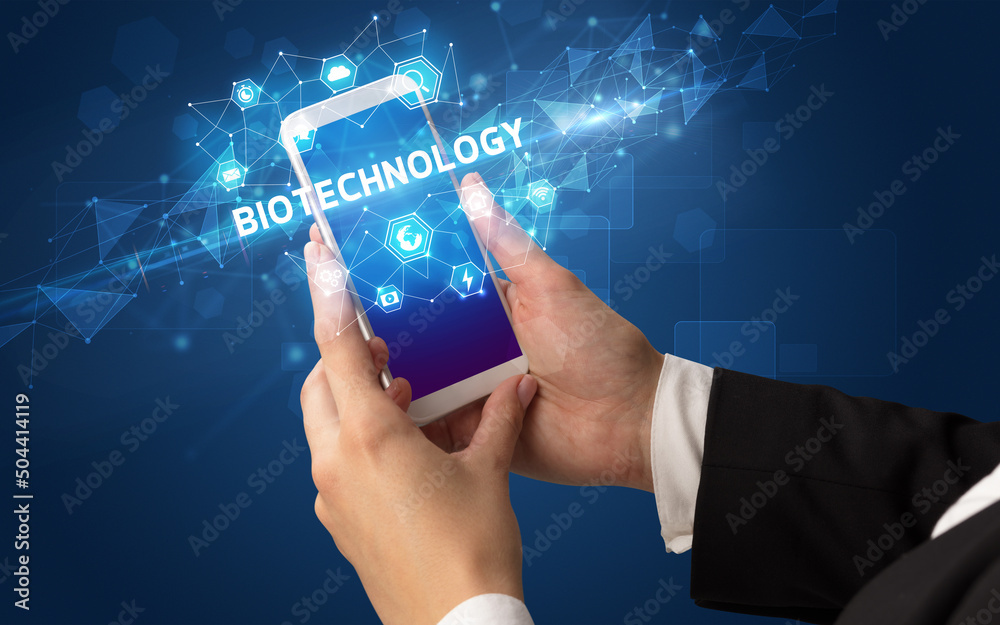 Hand using smartphone with technology concept Hand using smartphone with technology concept